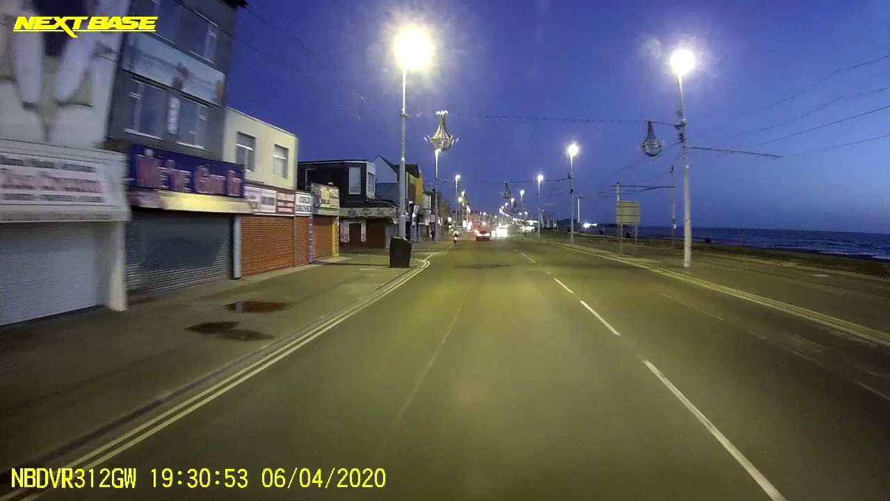 Blackpool Seafront Drive 6th April 2020