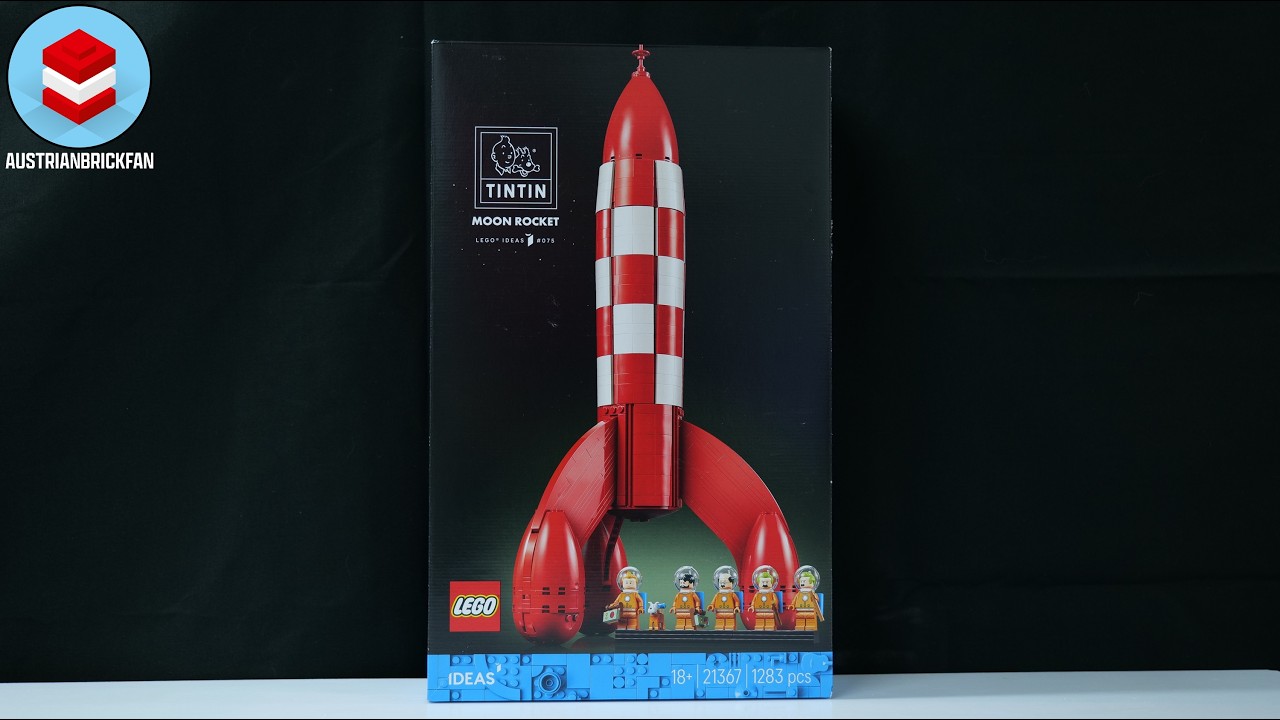 LEGO Ideas 21367 Tintin Moon Rocket Speed Build
