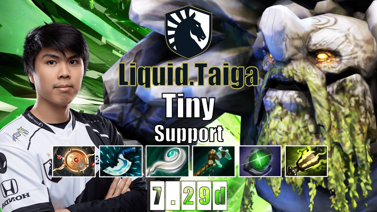 Tiny Support | Liquid.Taiga | TOSS AND STUN BROKE TINY POS 4 | 7.29d Gameplay Highlights