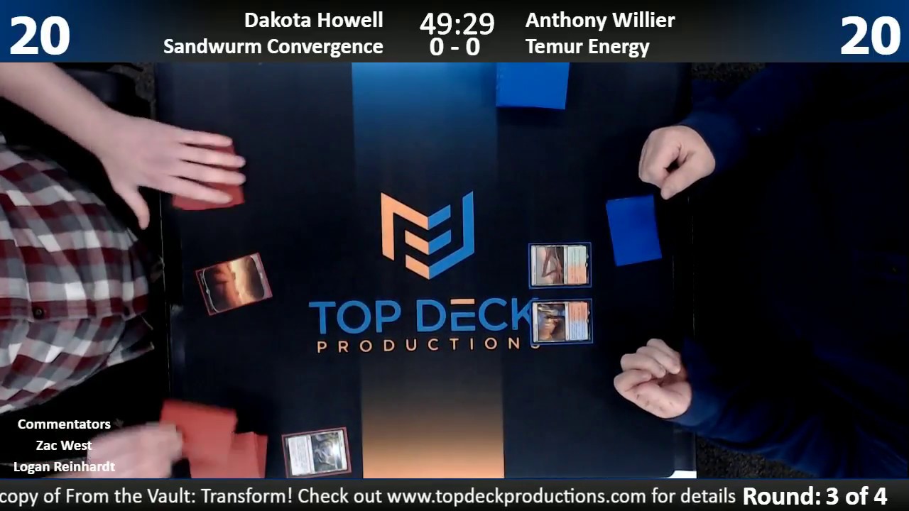 Standard Championship 12/27/17: Dakota Howell (Wurm Convergence) vs. Anthony Willier (Temur Pummel)