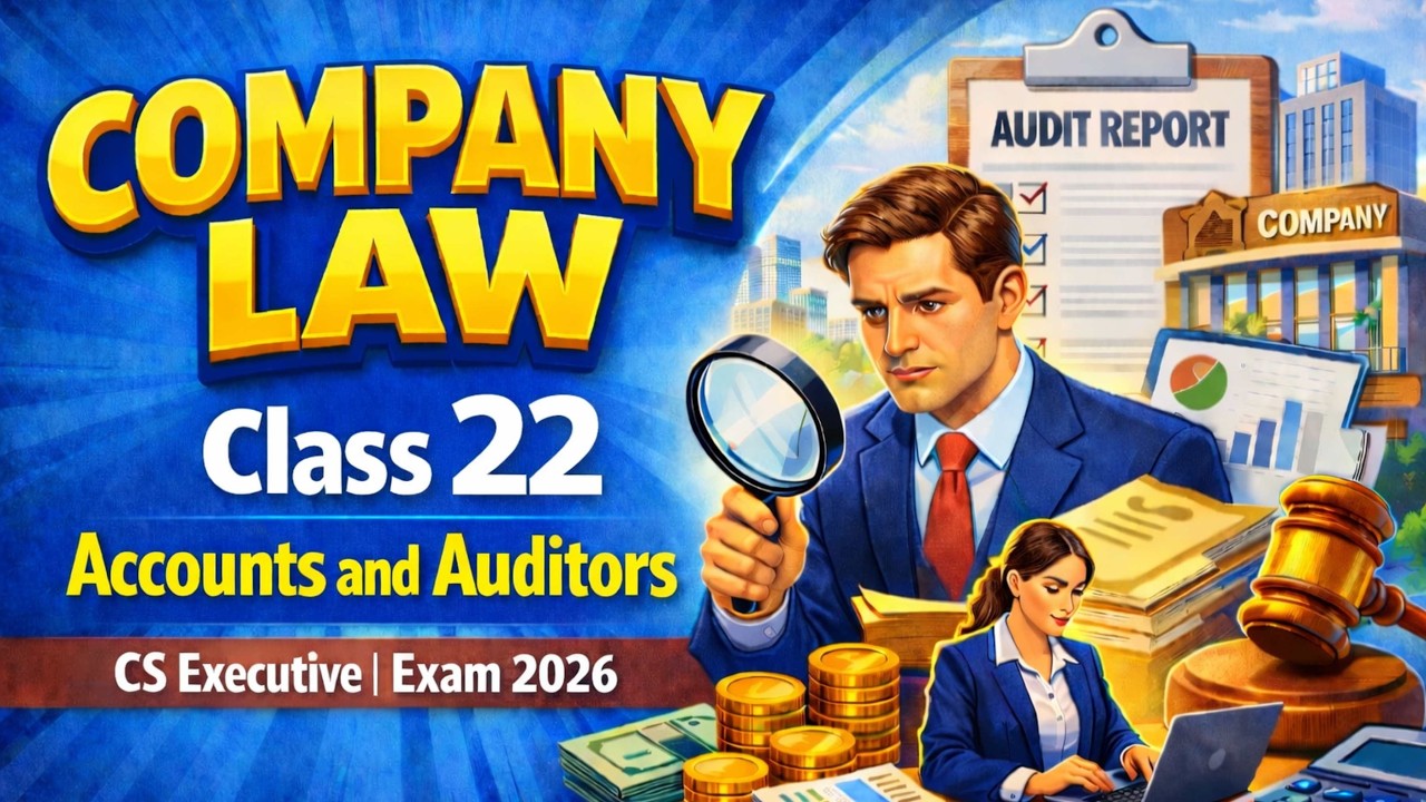 Company Law | Accounts & Audit | Class 22 | CS Executive 2026 | CS Exam Squad