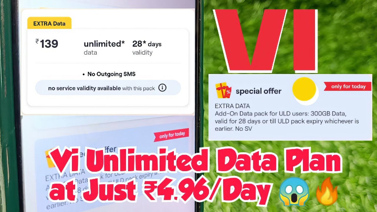 𝗩𝗶 𝗨𝗻𝗹𝗶𝗺𝗶𝘁𝗲𝗱 𝗗𝗮𝘁𝗮 𝗣𝗹𝗮𝗻 𝗮𝘁 𝗝𝘂𝘀𝘁 ₹𝟰.𝟵𝟲/𝗗𝗮𝘆 😱🔥 | 𝟮𝟴 𝗗𝗮𝘆𝘀 = 𝟯𝟬𝟬𝗚𝗕 𝗗𝗮𝘁𝗮 𝗢𝗳𝗳𝗲𝗿 𝗘𝘅𝗽𝗹𝗮𝗶𝗻𝗲𝗱