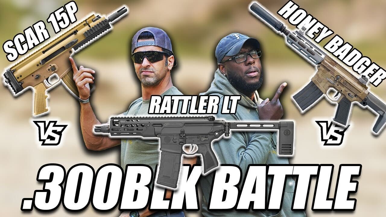 Битва за .300 Blackout | SCAR 15P против MCX Rattler LT против Honey Badger