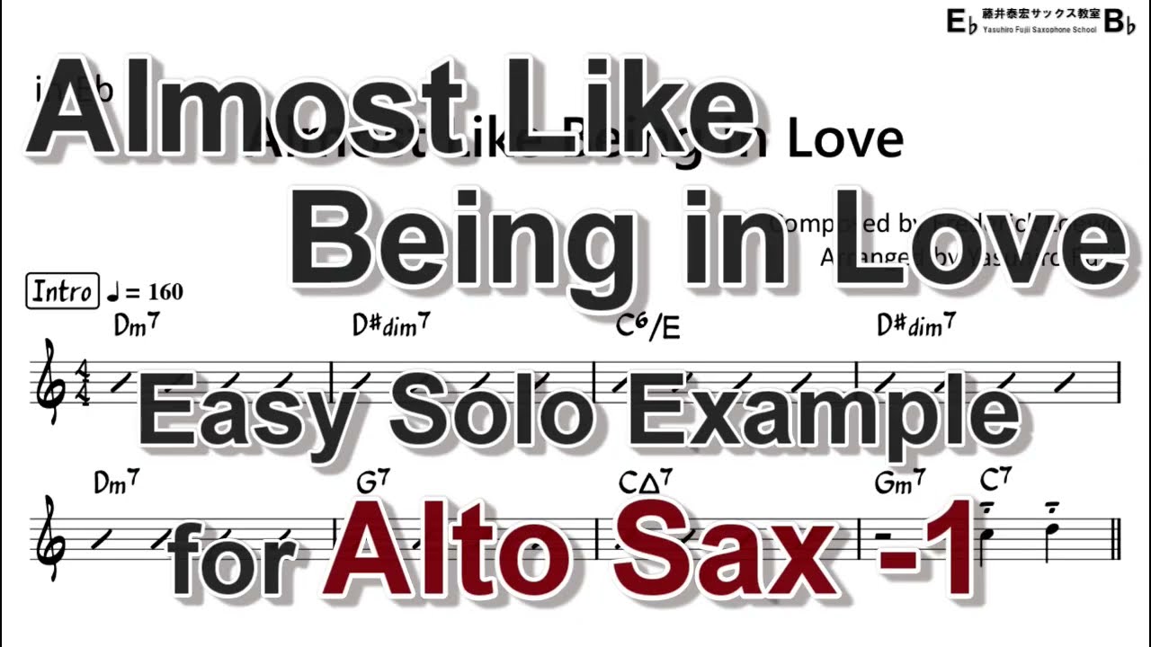 Almost Like Being in Love - Easy Solo Example for Alto Sax (Take -1)