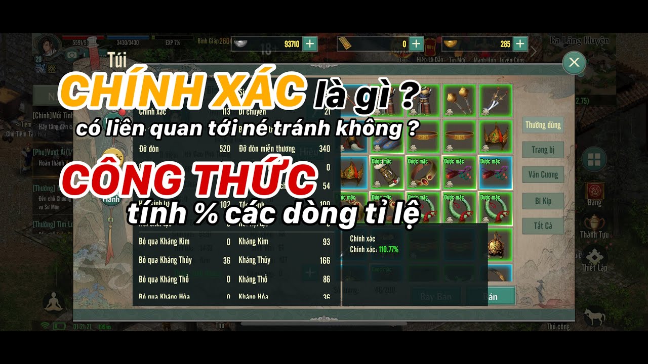 VLTK 1 Mobile : Ch&iacute;nh x&aacute;c l&agrave; g&igrave; ? c&oacute; li&ecirc;n quan tới N&eacute; tr&aacute;nh kh&ocirc;ng ? C&ocirc;ng thức t&iacute;nh % c&aacute;c d&ograve;ng tỉ lệ