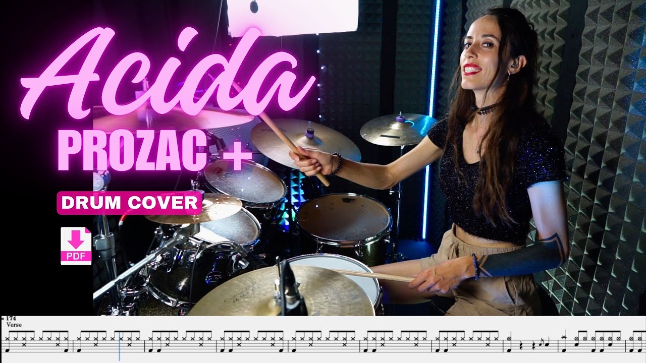Acida - Prozac + Drum Cover (Drum Score)