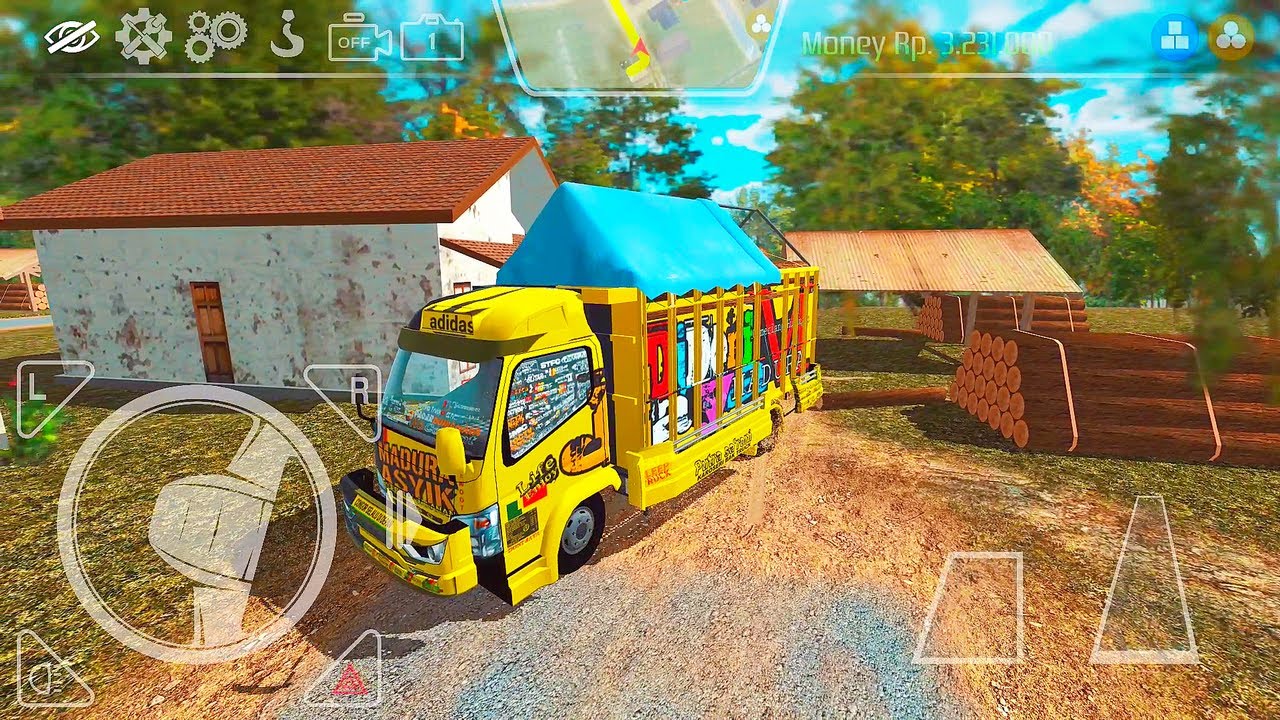 ES Truck Simulator ID | Truk Angkut Kayu dan Papan #8