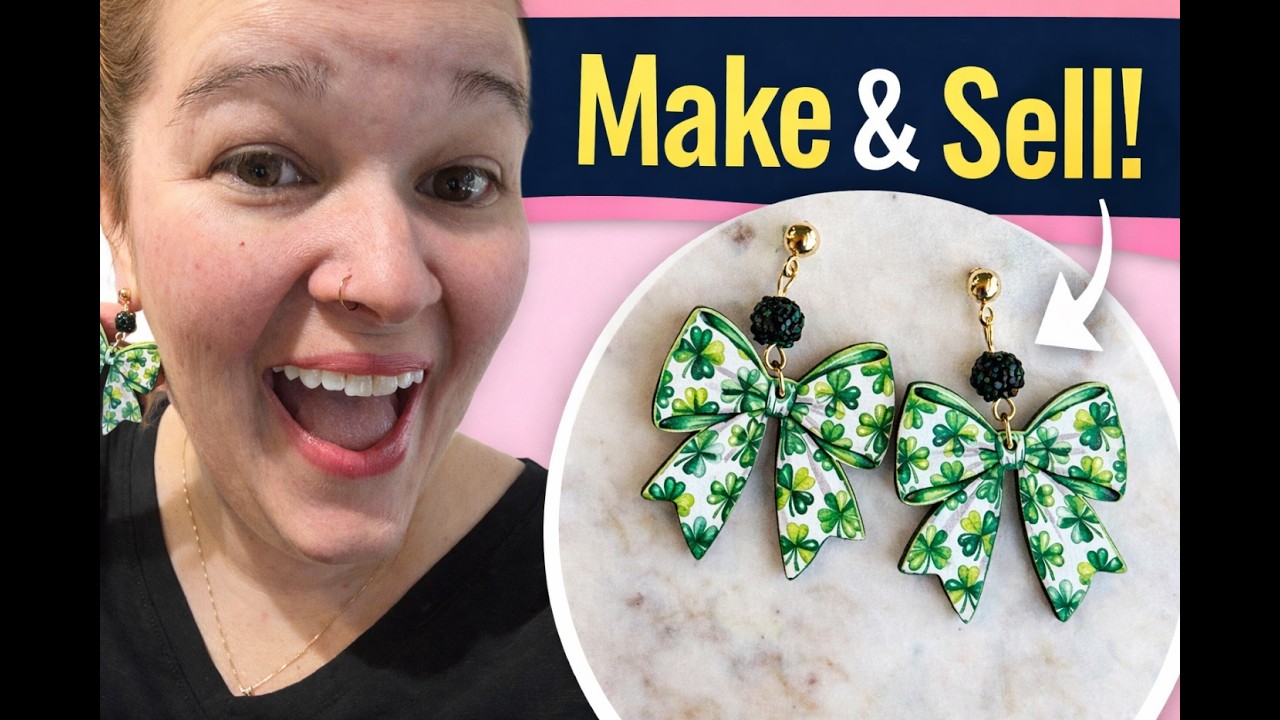 How to Laser Cut and Sublimate Earrings Step by Step | Small Business Tutorial