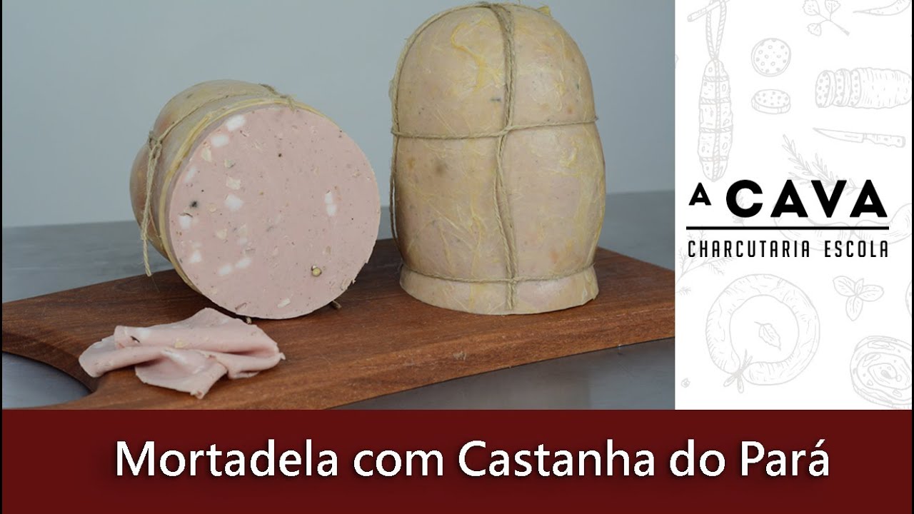 Mortadela com castanha do pará