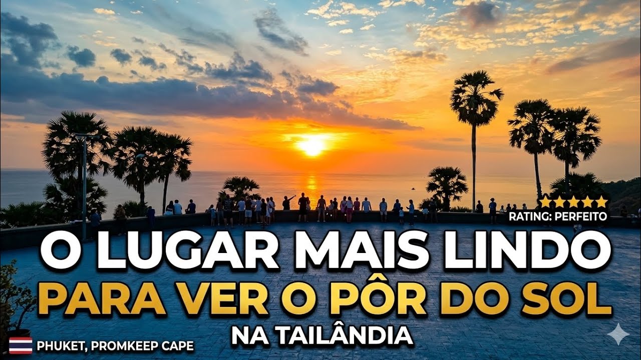 VOCÊ PRECISA VER ISSO! Pôr do sol épico na Tailândia 🇹🇭
