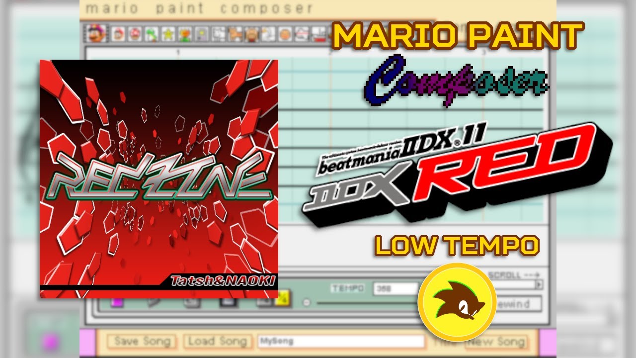 Mario Paint Composer - Tatsh&NAOKI - Red Zone (Low Tempo)
