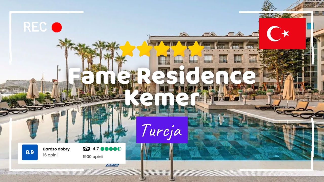 🇹🇷 Fame Residence Kemer ⭐⭐⭐⭐⭐ Kameralny hotel z klasą &ndash; tuż przy plaży i centrum Kemer! 🌊🌴