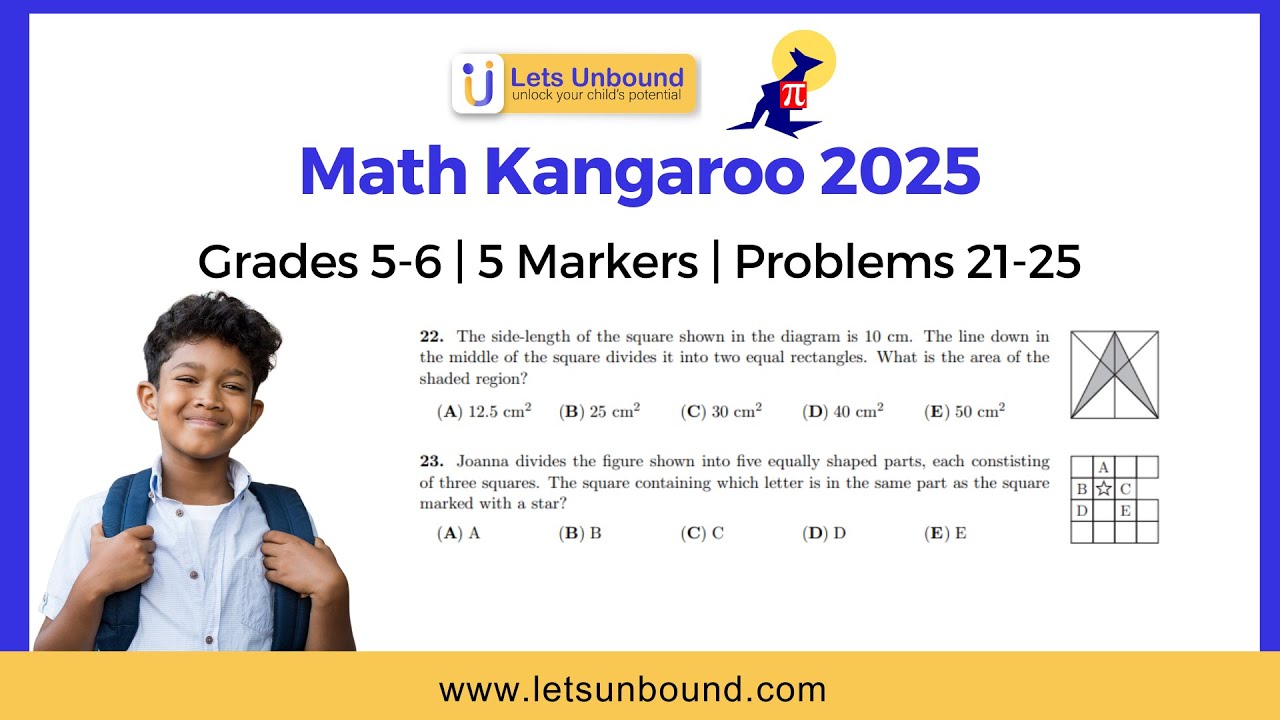 Math Kangaroo 2025 Solutions | 5 Markers | Grade 5-6 #Part 1