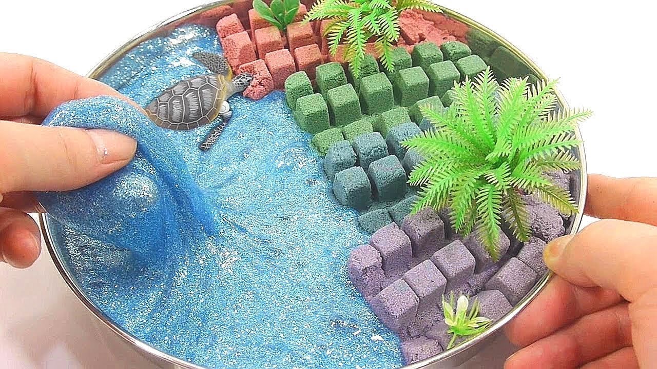 BINGO Song | DIY How To Make Colors Lego Kinetic Sand Glitter Slime Beach Learn Colors Slime Orbeez