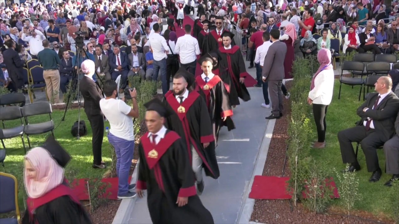 حفل تخريج الفوج السابع -جامعة فلسطين الاهلية -بيت لحم