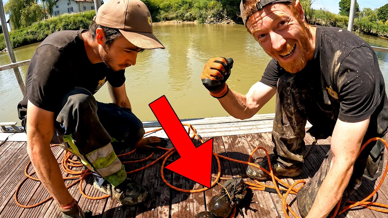 Мы бросаем наш самый мощный магнит в воду в этих французских деревнях! Полно сюрпризов!