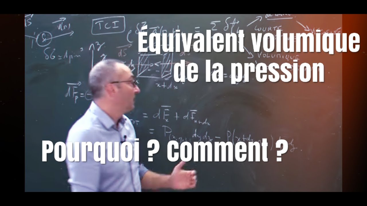 L'équivalent volumique des forces de pression. Pourquoi ? Comment ?