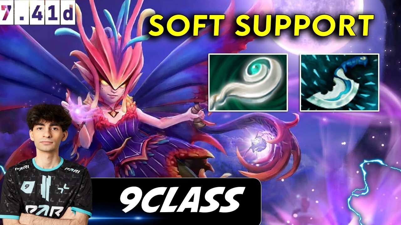 9Class Dark Willow Soft Support - Dota 2 Patch 7.41d Pro Player Full gameplay