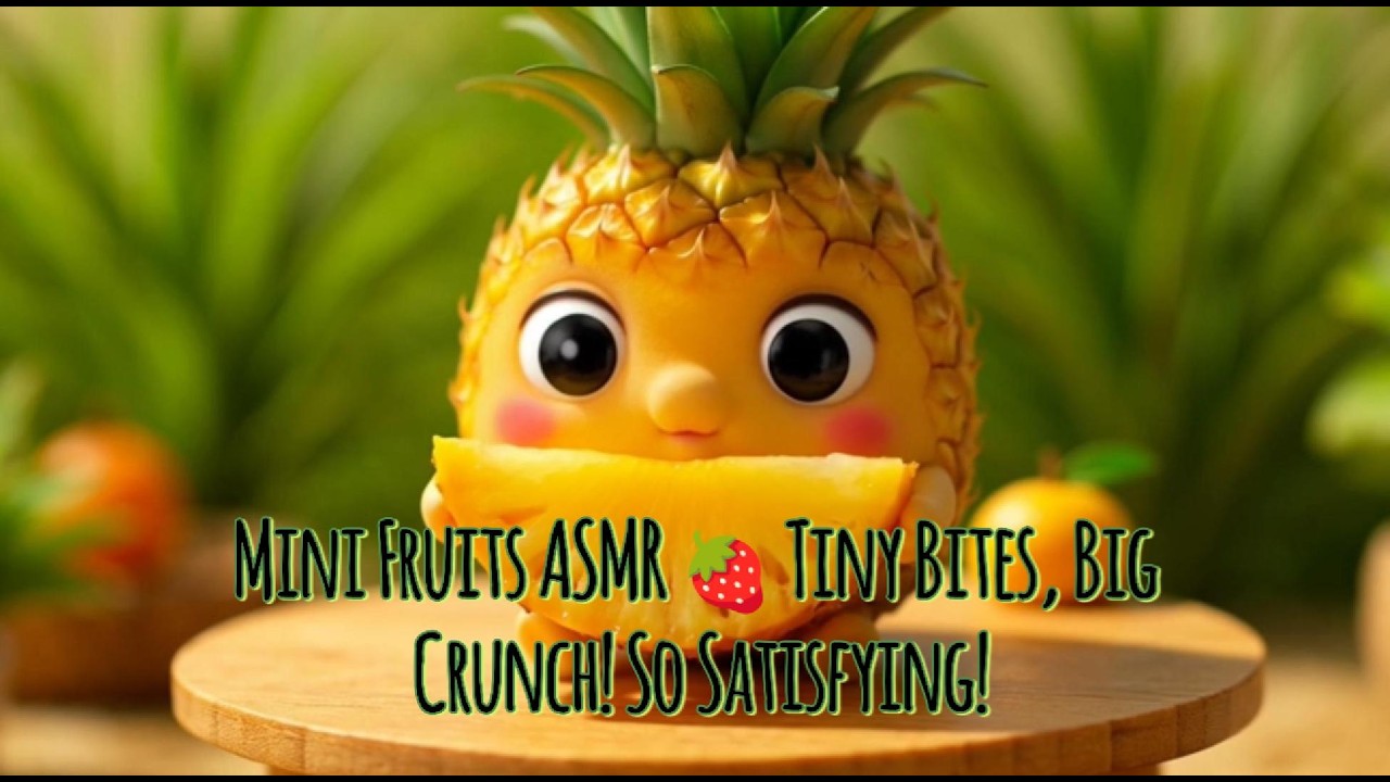 Mini Fruits ASMR 🍓 Tiny Bites, Big Crunch! So Satisfying!