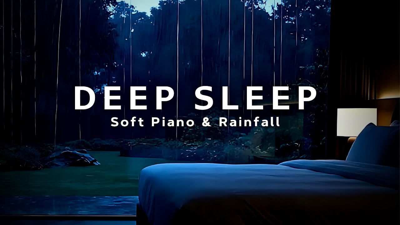 Stop Overthinking in 3 Minutes | 1 Hour Soft Piano & Rain for Deep Sleep