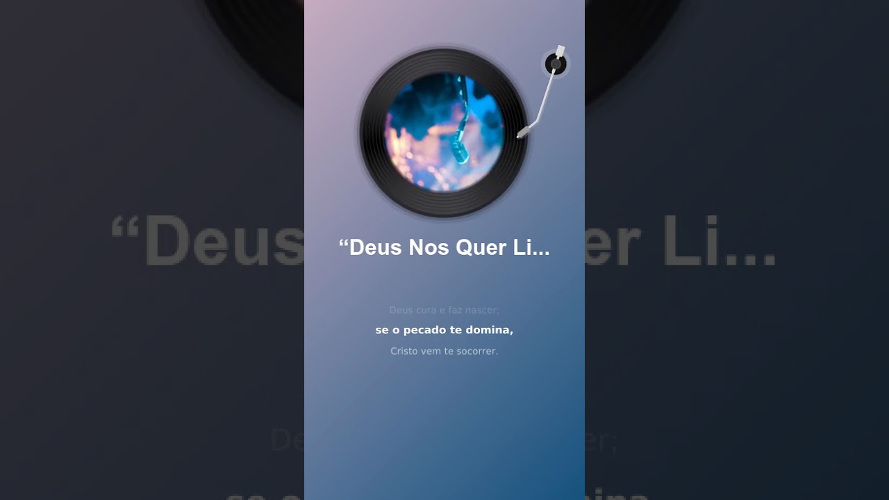 “Deus Nos Quer Livres do medo e do pecado”