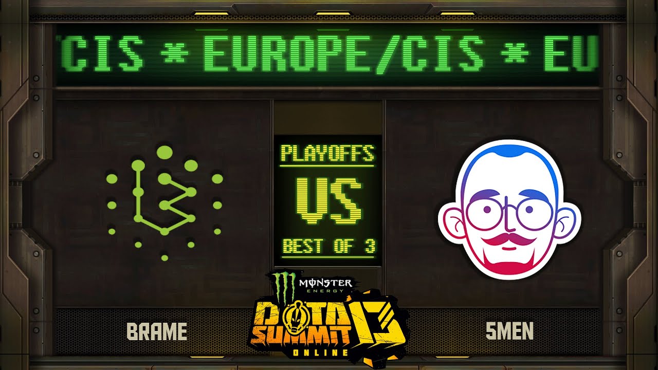 Brame vs 5men Game 1 - Monster Energy Dota Summit 13 EU/CIS: Groups w/ KillerPigeon & Pajkatt