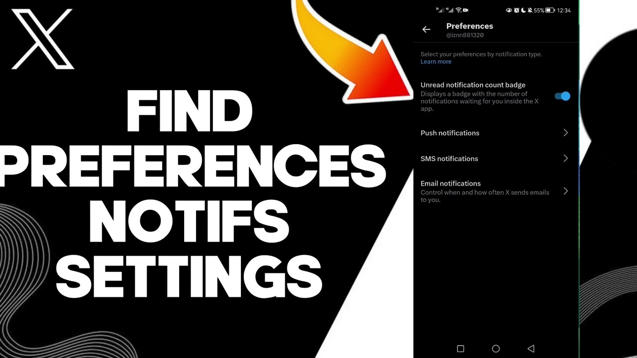 How To Find Preferences Notifications Settings On X Twitter App