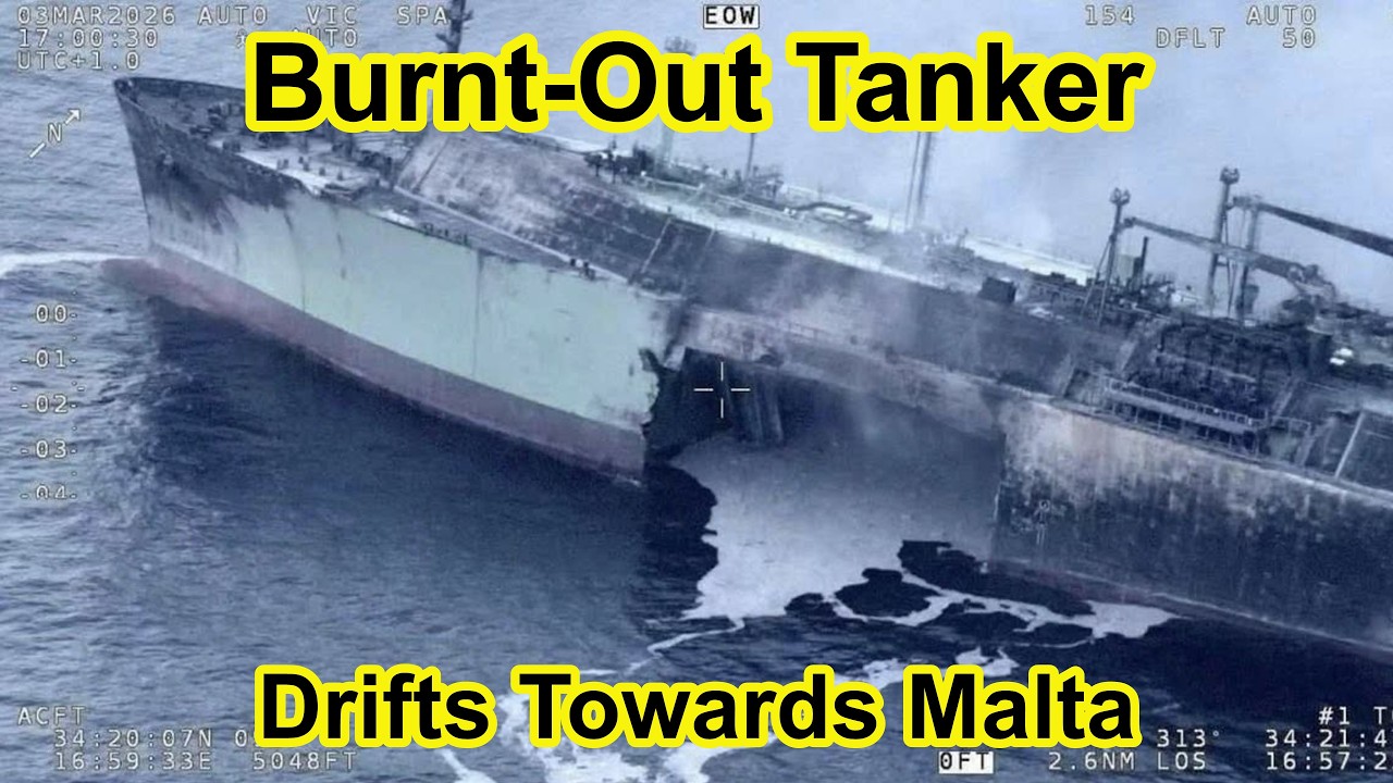Malta Prepares Contingency Plan as Burnt-Out LNG Tanker Drifts Closer.