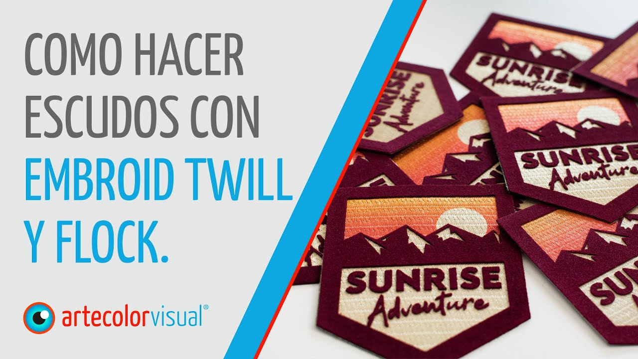 Como hacer un escudo con Embroid Twill sublimado y vinilo Flock. 🔥🛡