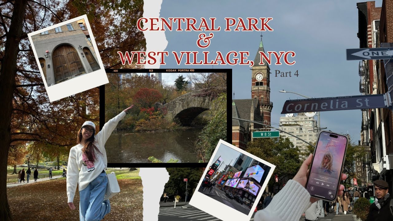 A Perfect Last Day in New York🗽| Cental Park & Cornelia Sreet.