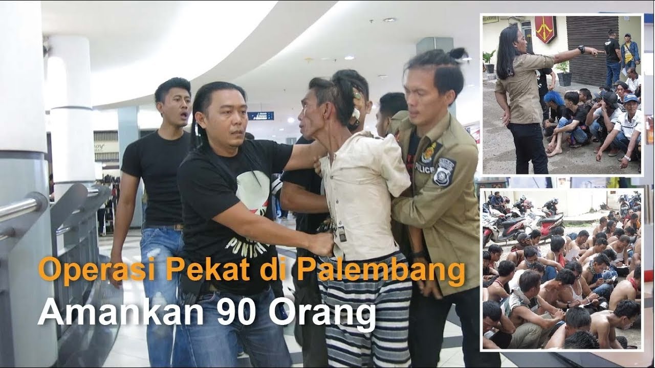 Operasi Pekat di Palembang, Tim Jatanras Polda Sumsel Amankan 90 Orang