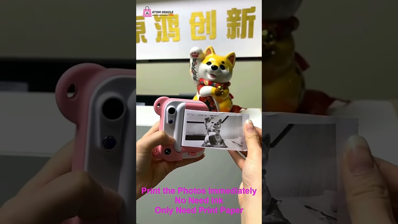 Instant Print Camera Kids Printing Camera Digital Children Instant Photo Print Camera720p