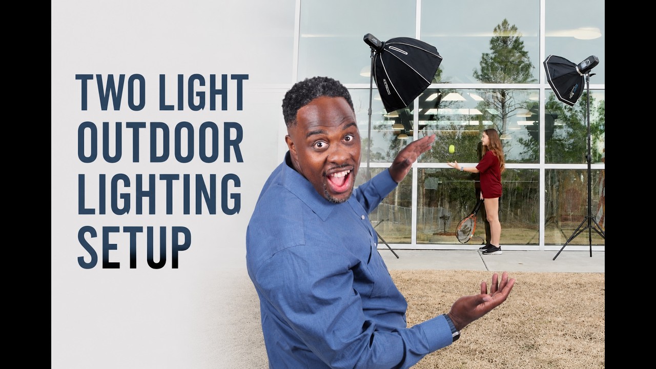 Two Light Outdoor Lighting Setup
