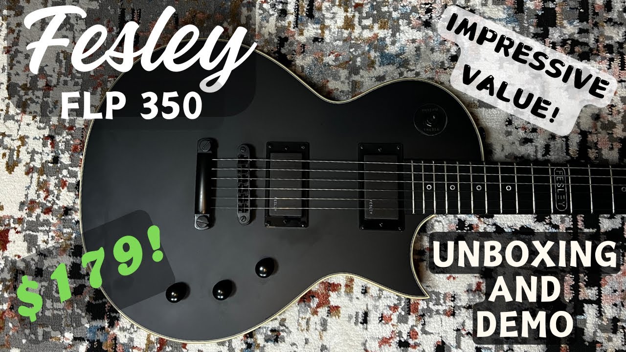 Fesley FLP350 Single Cut Guitar - LTD Eclipse Killer?  This Guitar Is Impressive!