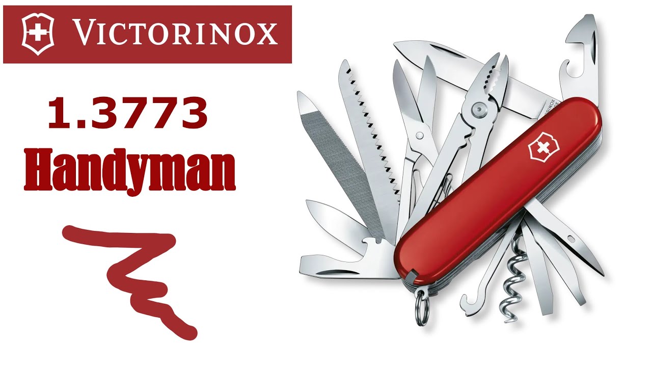 Victorinox 1.3773 Handyman  Super Pocket Knife with 24 Functions unboxing and demo