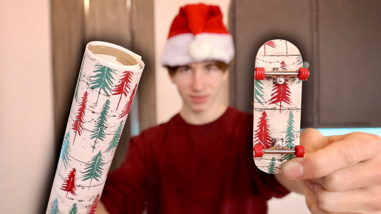 Turning Wrapping Paper Into a PRO Fingerboard!