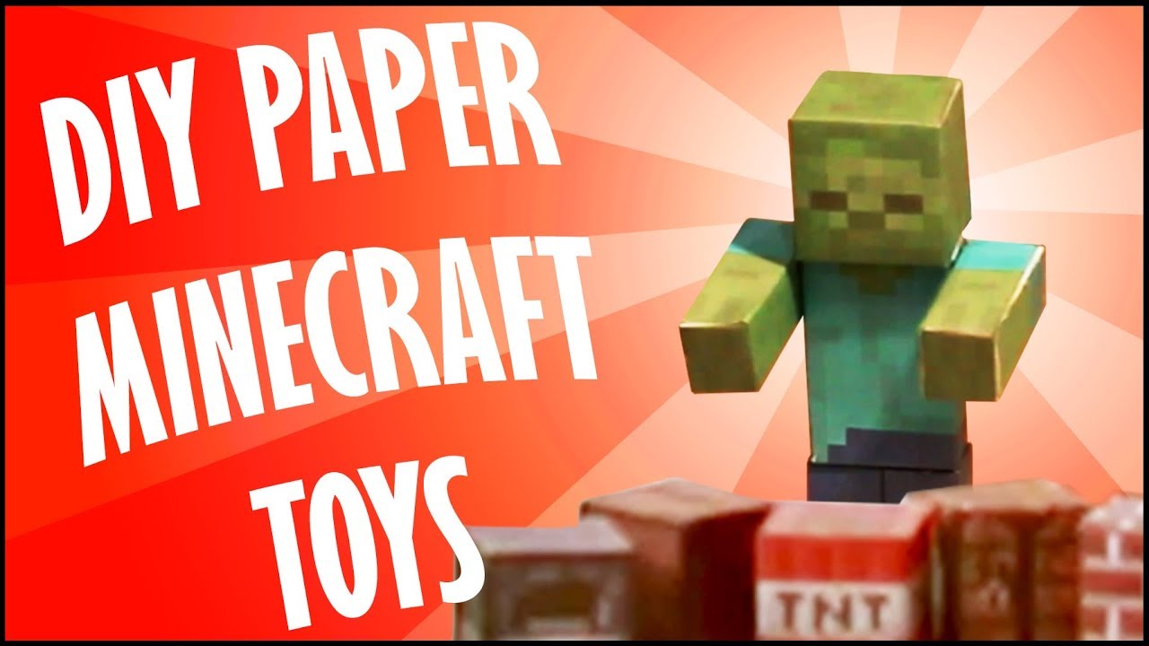 DIY SOLID PAPER MINECRAFT TOYS
