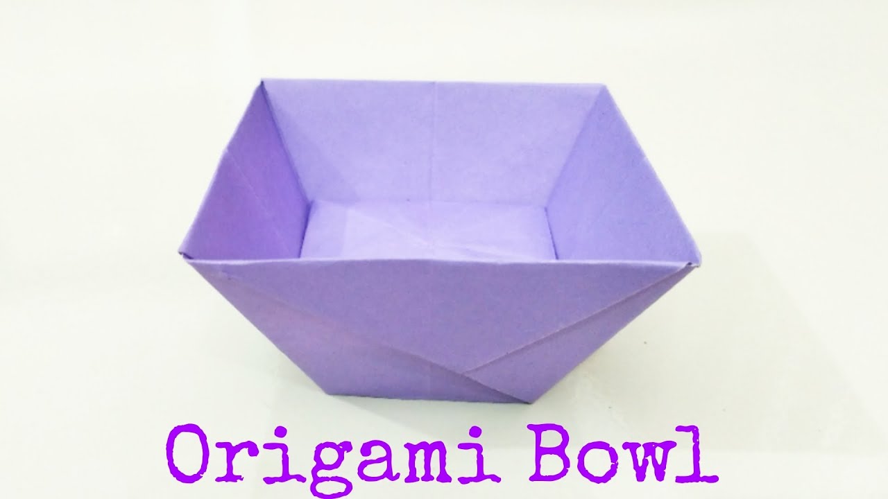 Origami Bowl Tutorial || How to make an Origami Paper Bowl Step-by-step