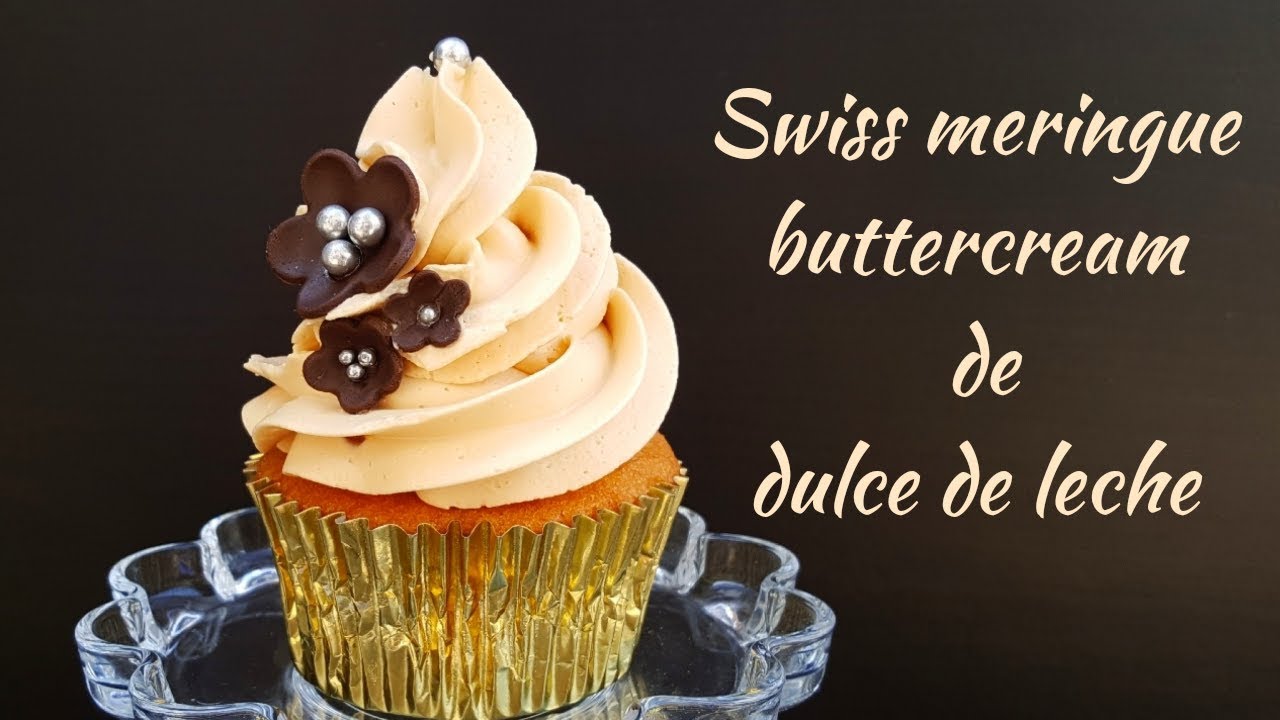 Buttercream de merengue suizo y dulce de leche | Swiss meringue buttercream | Mi tarta preferida