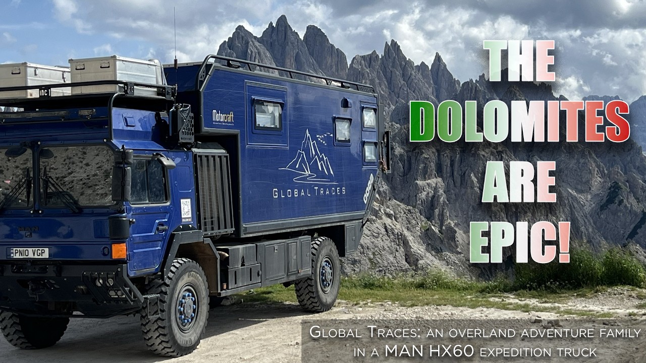 The Dolomites? In an expedition truck? Glorious madness!