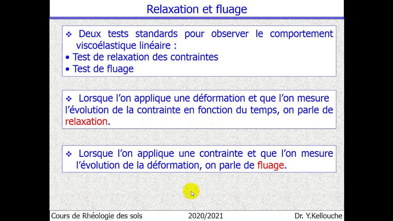 Chapitre 4 Rh&eacute;ologie des sols P1