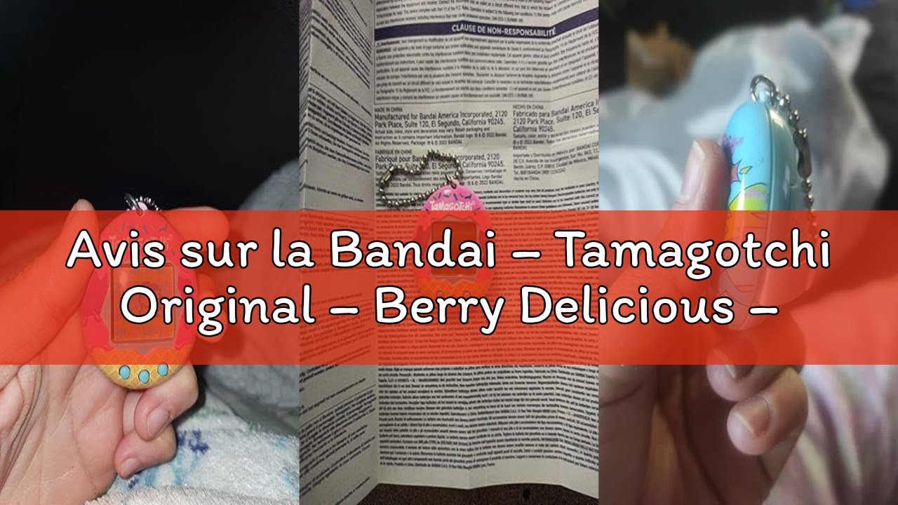 Avis sur la Bandai – Tamagotchi Original – Berry Delicious – Animal interactif avec écran LCD en Fra