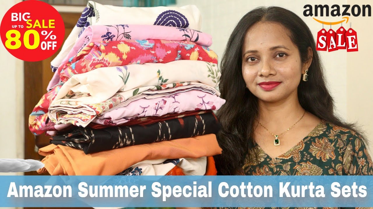 Latest Amazon Summer Special Cotton Kurti/ Kurta Set Haul| Office/College Wear Haul | Ranjana R