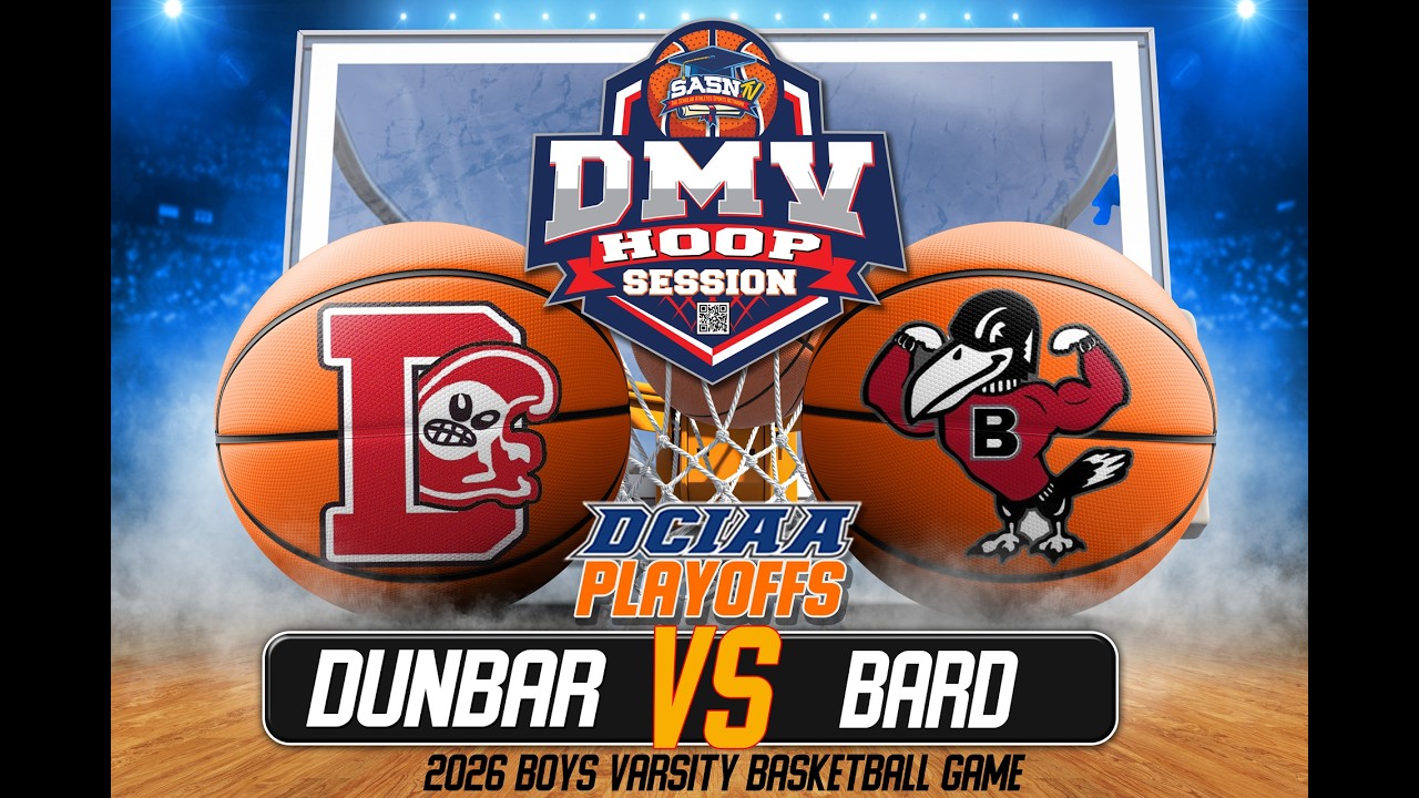 Dunbar Crimson Tide vs Bard Falcons | DCIAA Playoff Game Highlights | DMV Hoop Session