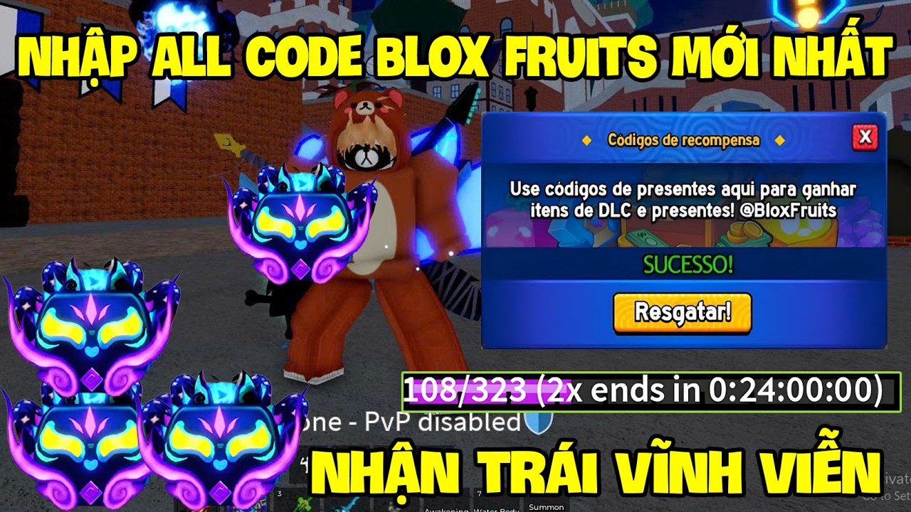 Tổng Hợp 15 Code Blox Fruit x2 Exp Mới Nhất Và 5000 Robux Miễn Phí Còn Nhập Được