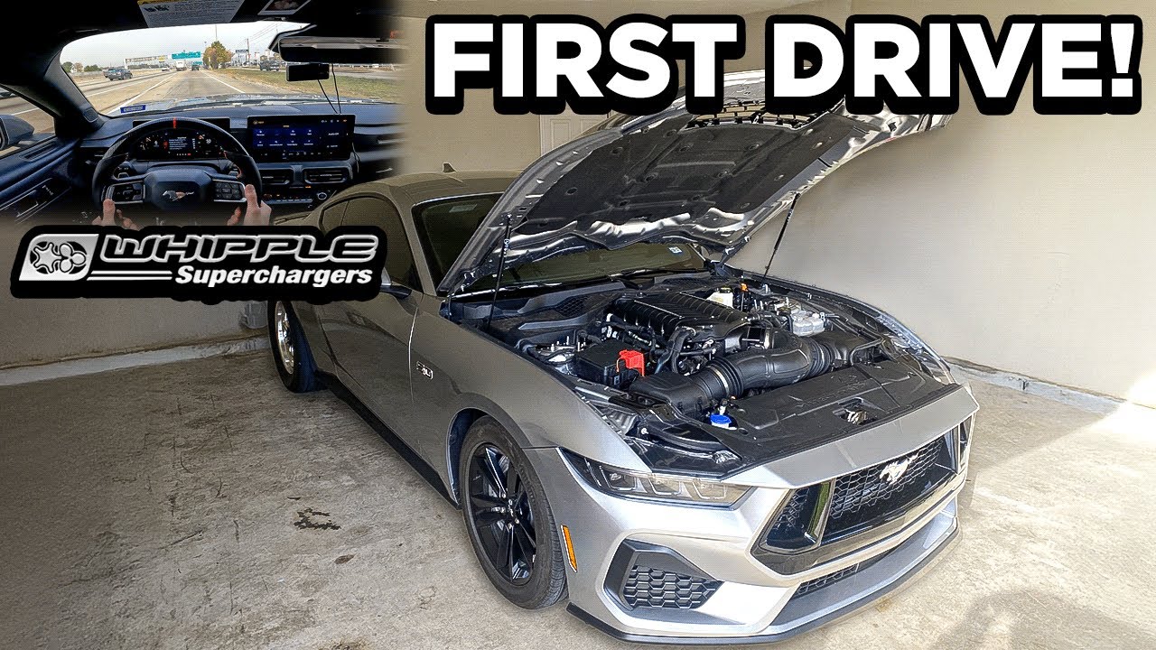 FIRST DRIVE In My WHIPPLE SUPERCHARGED S650 Mustang GT!! *10 SPEED*