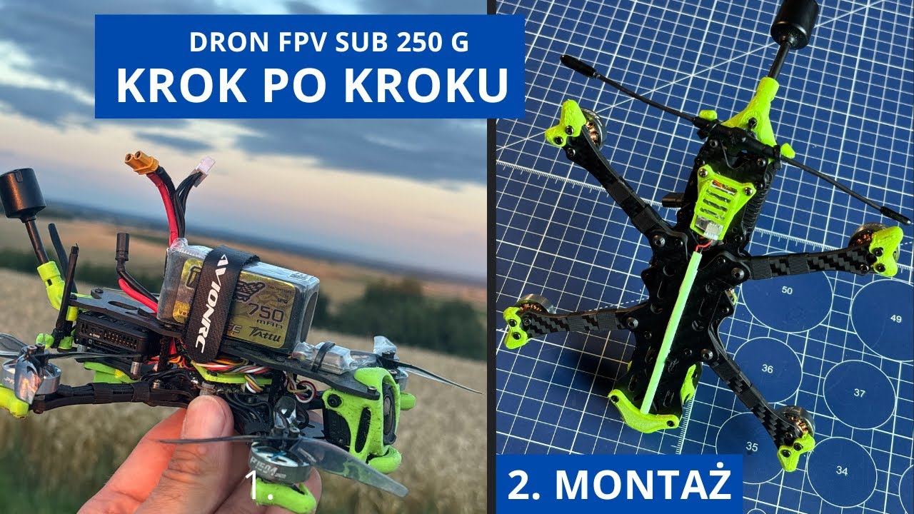 Budujemy drona FPV SUB 250 G - krok po kroku. Część 2: Montaż komponent&oacute;w i lutowanie