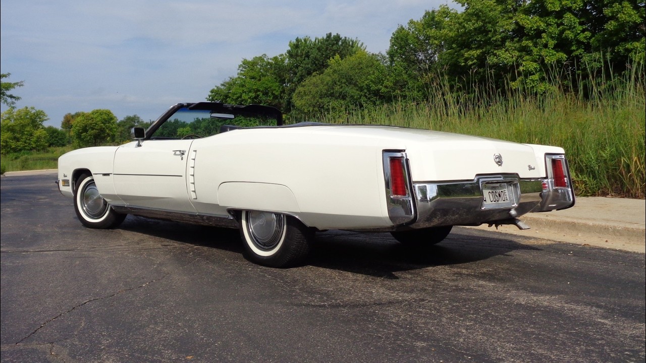 Cadillac Eldorado Convertible 1972 года белого цвета и история Ride on My Car с Лу Костабайлом