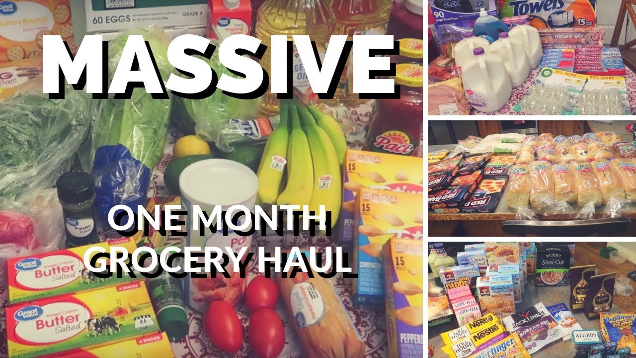 $334 One Month Grocery Haul for a Family of 6 | Sam's Club, Walmart, Albertsons, Smith's