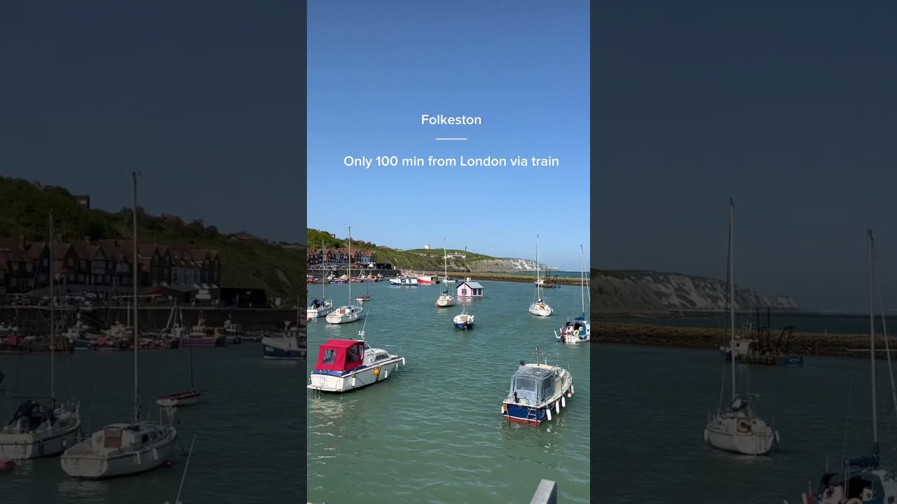 Looking for a hidden gem on the english coast?Welcome to #folkestone a hidden gem of Kent☀️ #england